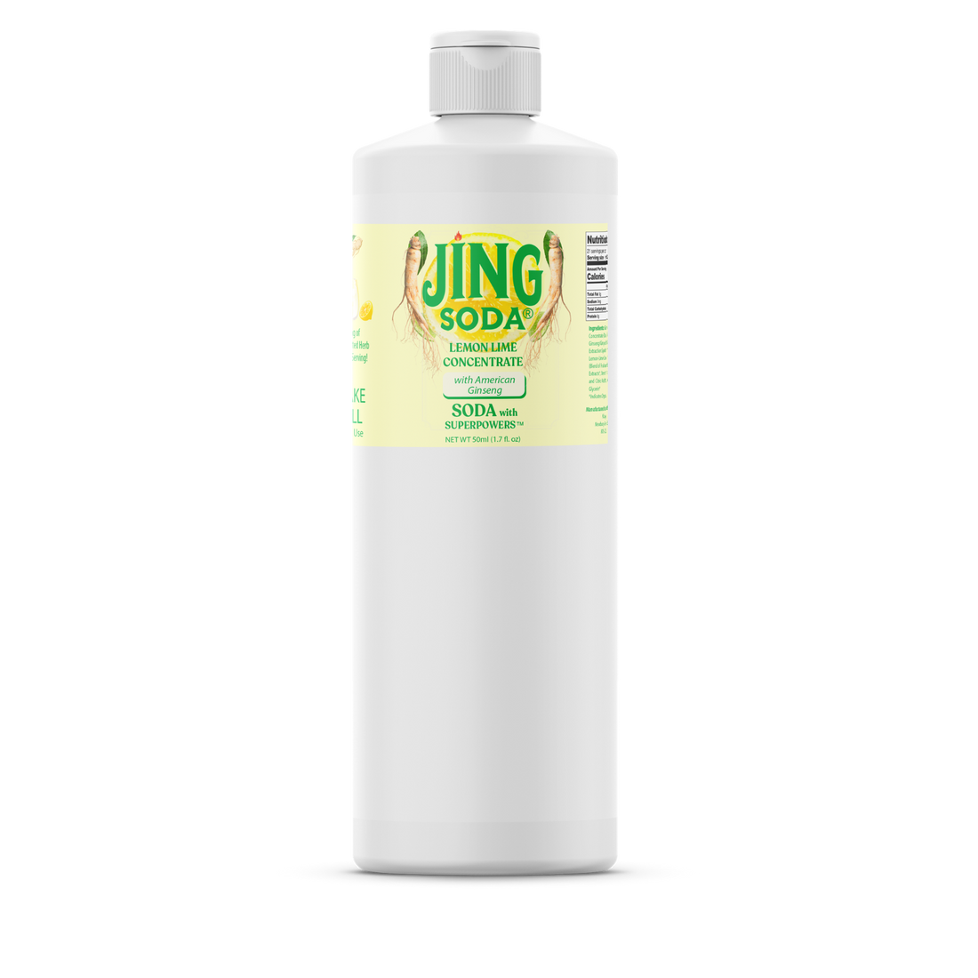 Jing Soda® Lemon Lime, 32oz
