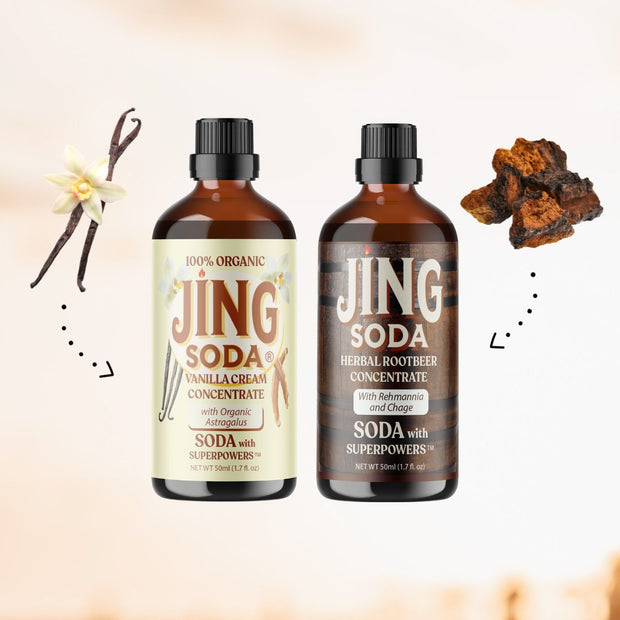 Jing Soda® Vanilla Root Beer, 2-Pack