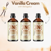 Jing Soda, Vanilla Cream, 50mL (3 Pack)