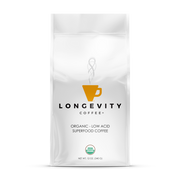 Longevity Coffee, 12oz (Choose Dark, Medium, Light, or Decaf)